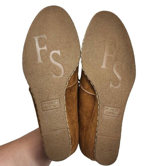 Franco Sarto Desert Wedge Chestnut Suede Light Brown Booties Women's Size 8.5M - Picture 2 of 10